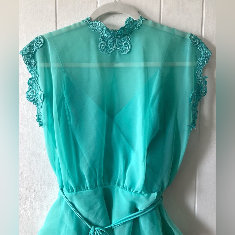 Vintage 70’s Teal Gown